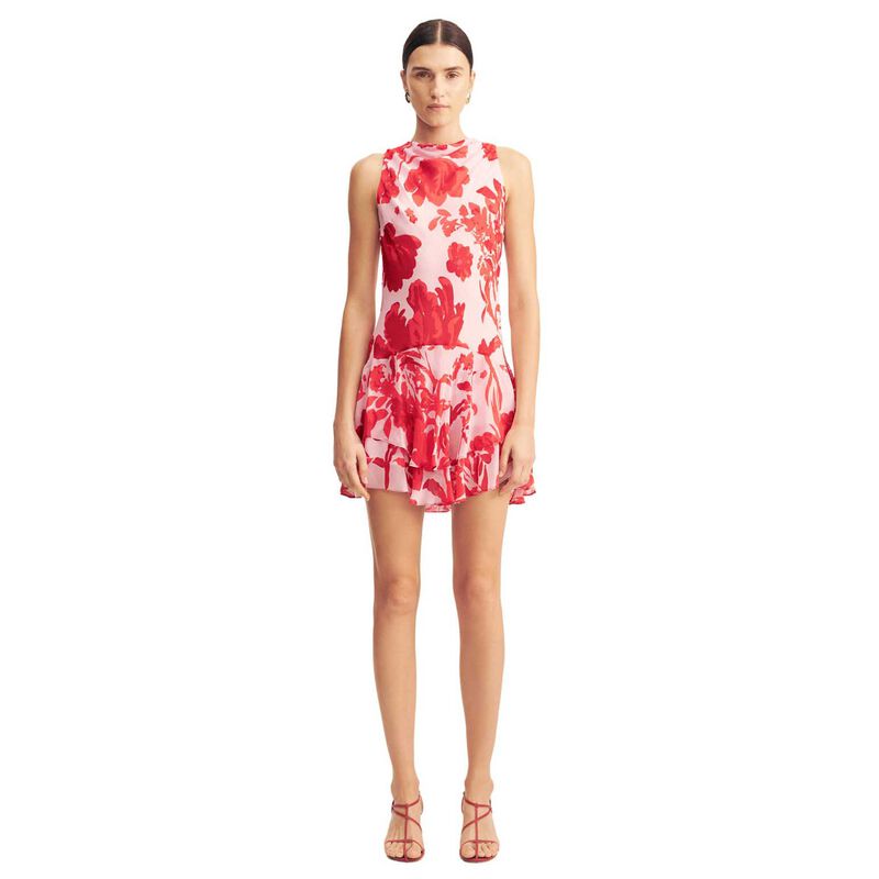 Shona Joy Aleyna Ruffle Mini Dress image number 0